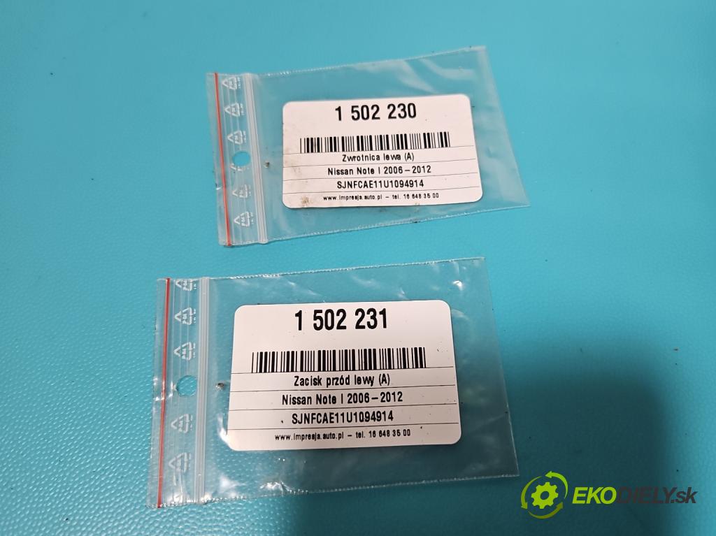 Nissan Note I 2006-2012 1.6 16V 110 hp manual 81 kW 1598 cm3 5- náboj levé  (Náboj kola)