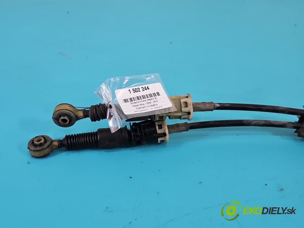 Nissan Note I 2006-2012 1.6 16V 110 HP manual 81 kW 1598 cm3 5- Páka: Změny: stupeň,rýchlosť 34108BC00A (Rýchlostná páka (kulisa))