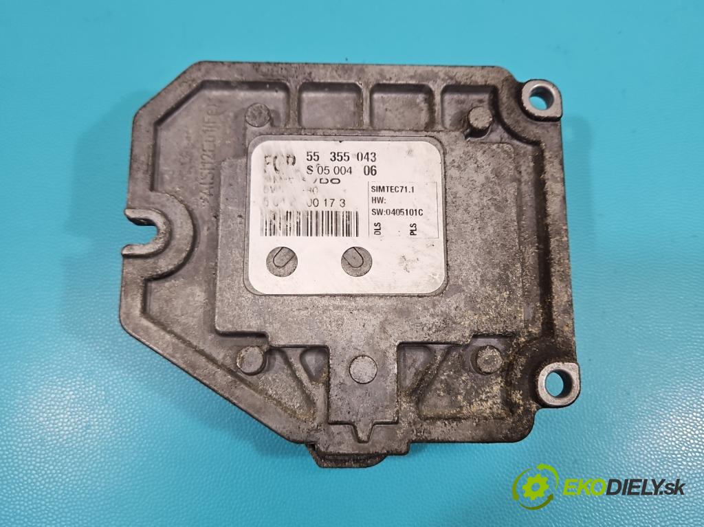 Opel Meriva A 2002-2010 1.8 16V 125 hp manual 92 kW 1796 cm3 5- řídící jednotka motoru 55355043