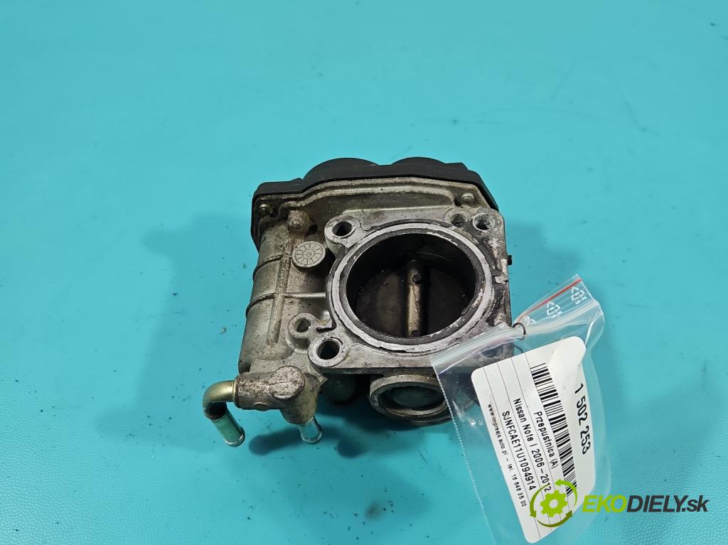 Nissan Note I 2006-2012 1.6 16V 110 HP manual 81 kW 1598 cm3 5- klapka 96312H (Škrtiaca klapka)