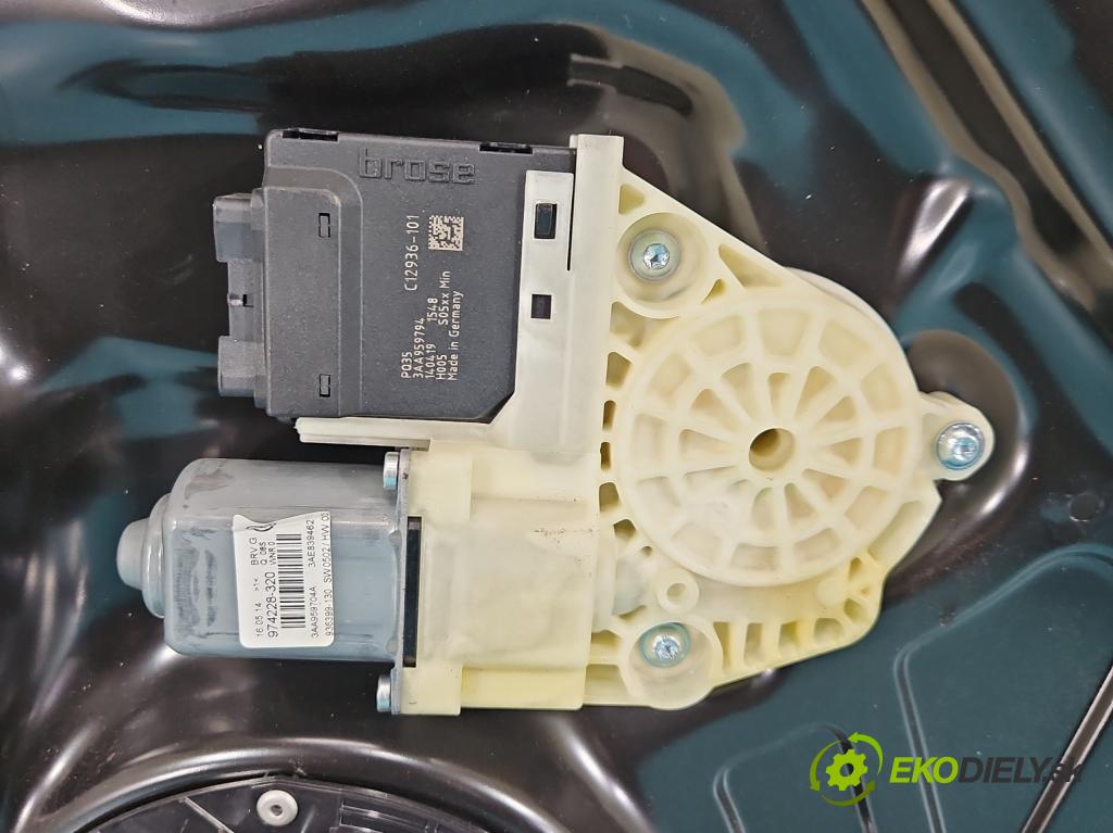 Vw Passat B7 2010-2014 2.0 tdi 140 hp manual 103 kW 1968 cm3 4- mechanismus stahování zadní pravý 3AA839756