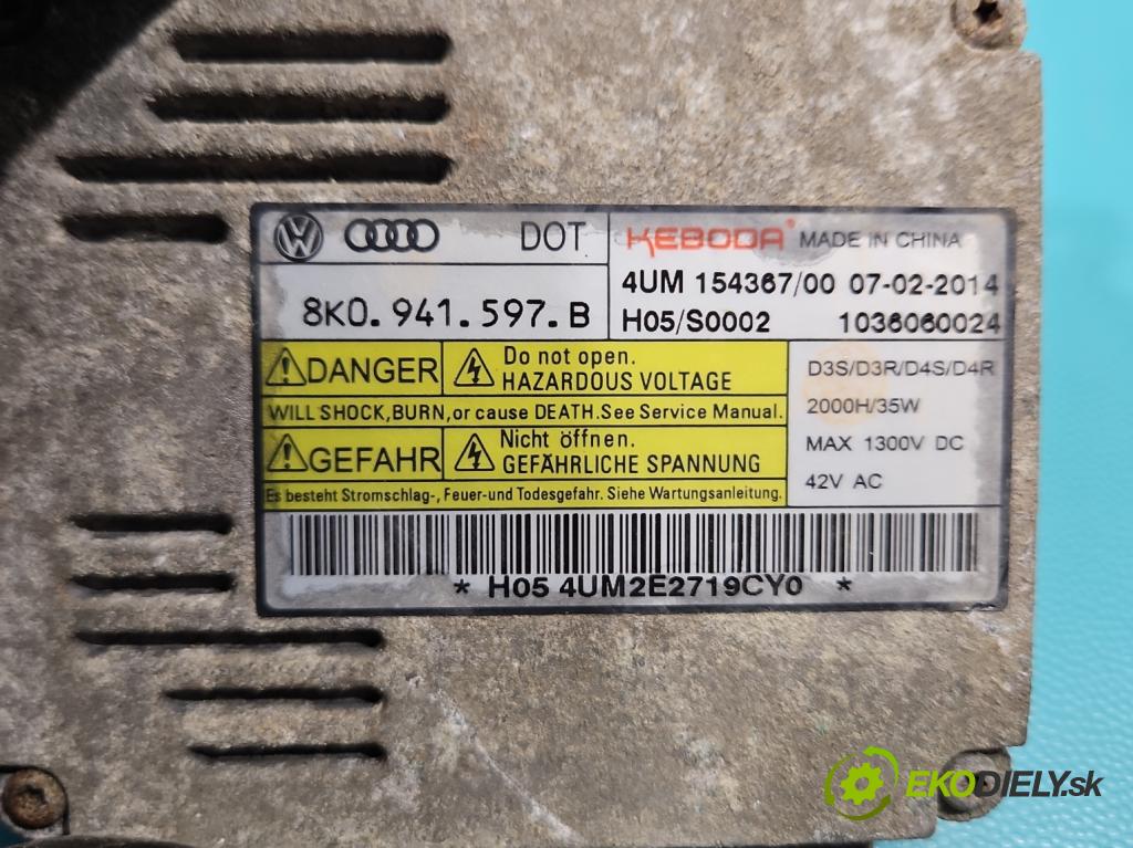 Vw Passat B7 2010-2014 2.0 tdi 140 HP manual 103 kW 1968 cm3 4- střídač: xenon 8K0941597B (Riadiaca jednotka xenónu)