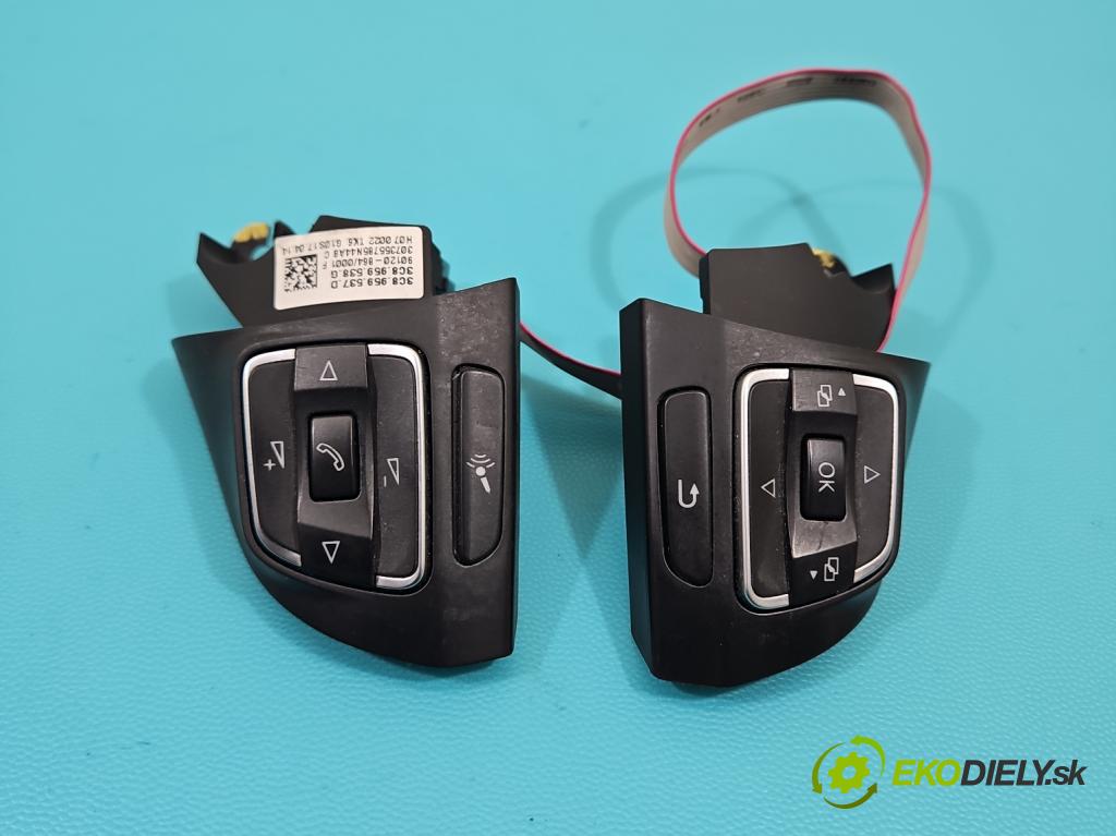 Vw Passat B7 2010-2014 2.0 tdi 140 HP manual 103 kW 1968 cm3 4- prepínač multifunkční: řízení: 3C8959537D (Prepínacie páčky pod volantom)