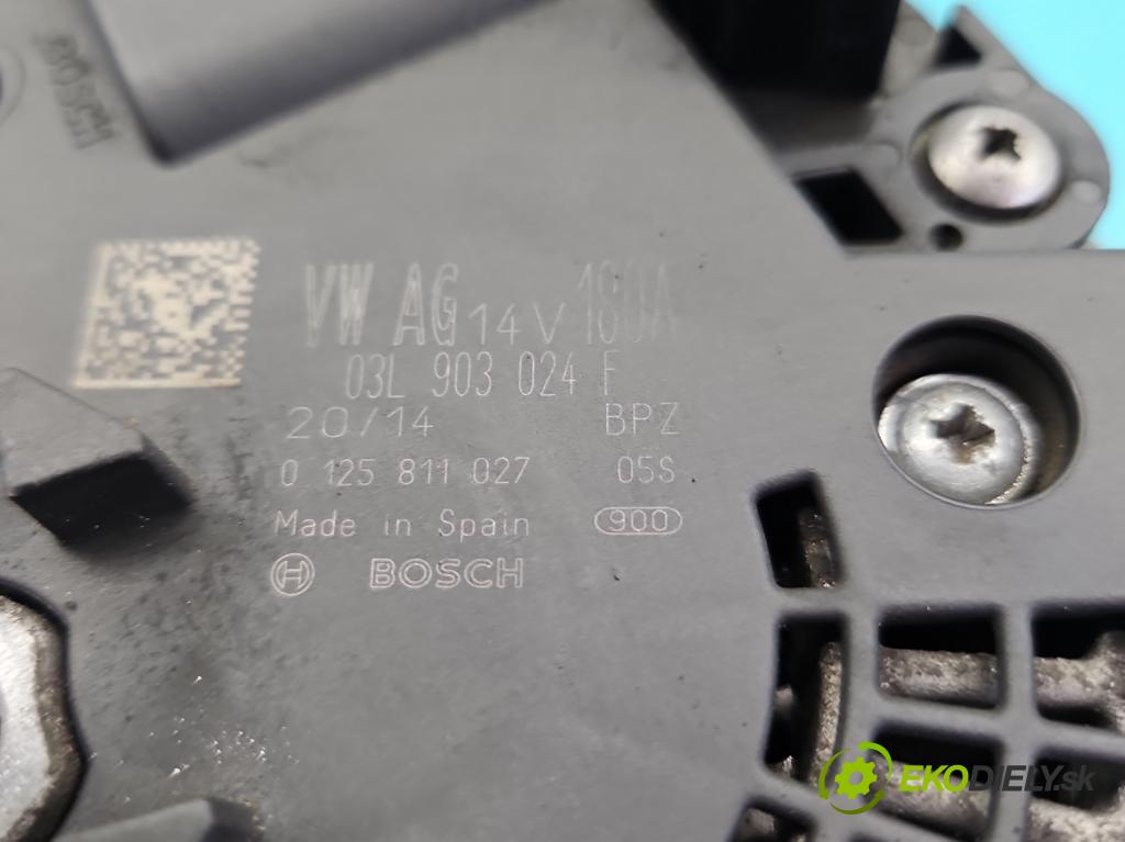 Vw Passat B7 2010-2014 2.0 tdi 140 HP manual 103 kW 1968 cm3 4- Alternator 03L903024F (Alternátor)
