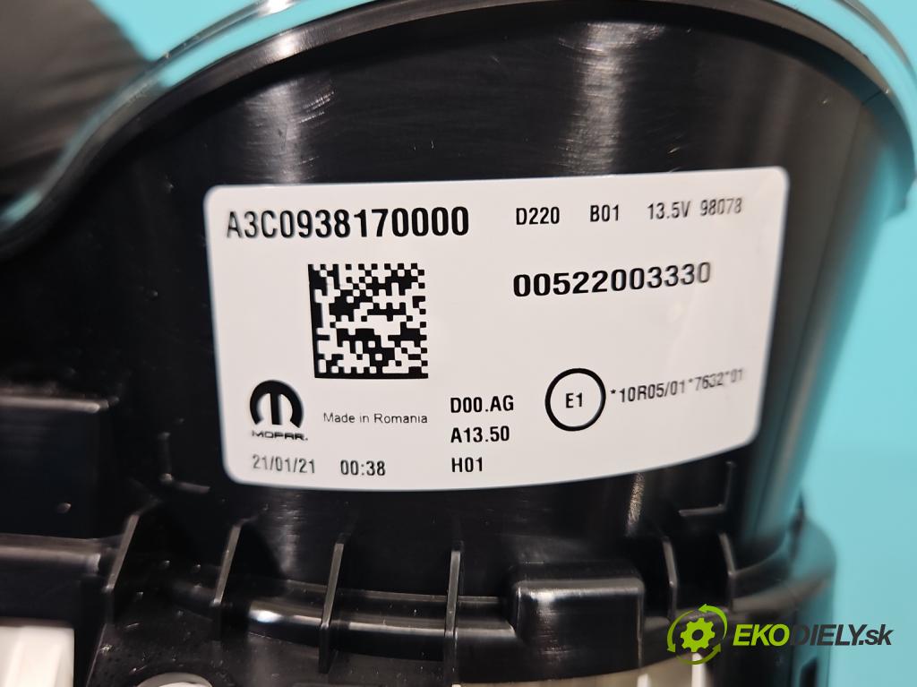 Fiat Tipo II 2015- 1.0 T (46349385) 100 HP manual 73,3 kW 999 cm3 5- prístrojovka/ budíky 00522003330 (Prístrojová doska)