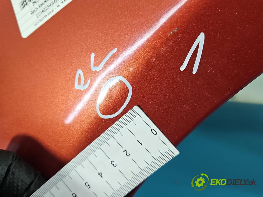 Dacia Sandero I 2008-2012 1.4 8V (714)) 75 hp manual 55 kW 1390 cm3 5- blatnik přední levý  (Levý přední blatník)