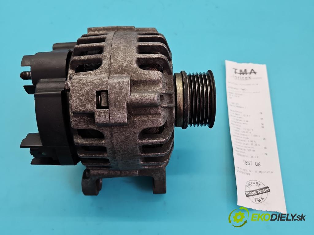 Dacia Sandero I 2008-2012 1.4 8V 75 HP manual 55 kW 1390 cm3 5- Alternator 8200810621C (Alternátor)