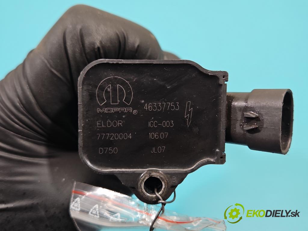 Fiat Doblo II 2010- 1.4 120 HP manual 88 kW 1368 cm3 5- cievka zapaľovacia 46337753 (Zapaľovacia cievka)