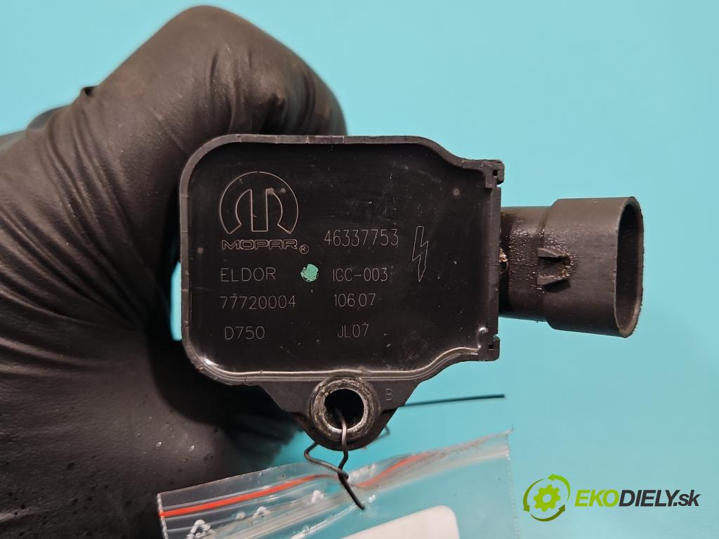 Fiat Doblo II 2010- 1.4 120 HP manual 88 kW 1368 cm3 5- cievka zapaľovacia 46337753 (Zapaľovacia cievka)