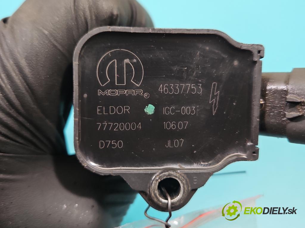 Fiat Doblo II 2010- 1.4 120 HP manual 88 kW 1368 cm3 5- cievka zapaľovacia 46337753 (Zapaľovacia cievka)