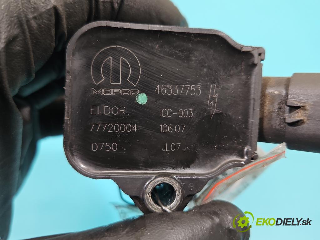 Fiat Doblo II 2010- 1.4 120 HP manual 88 kW 1368 cm3 5- cievka zapaľovacia 46337753 (Zapaľovacia cievka)