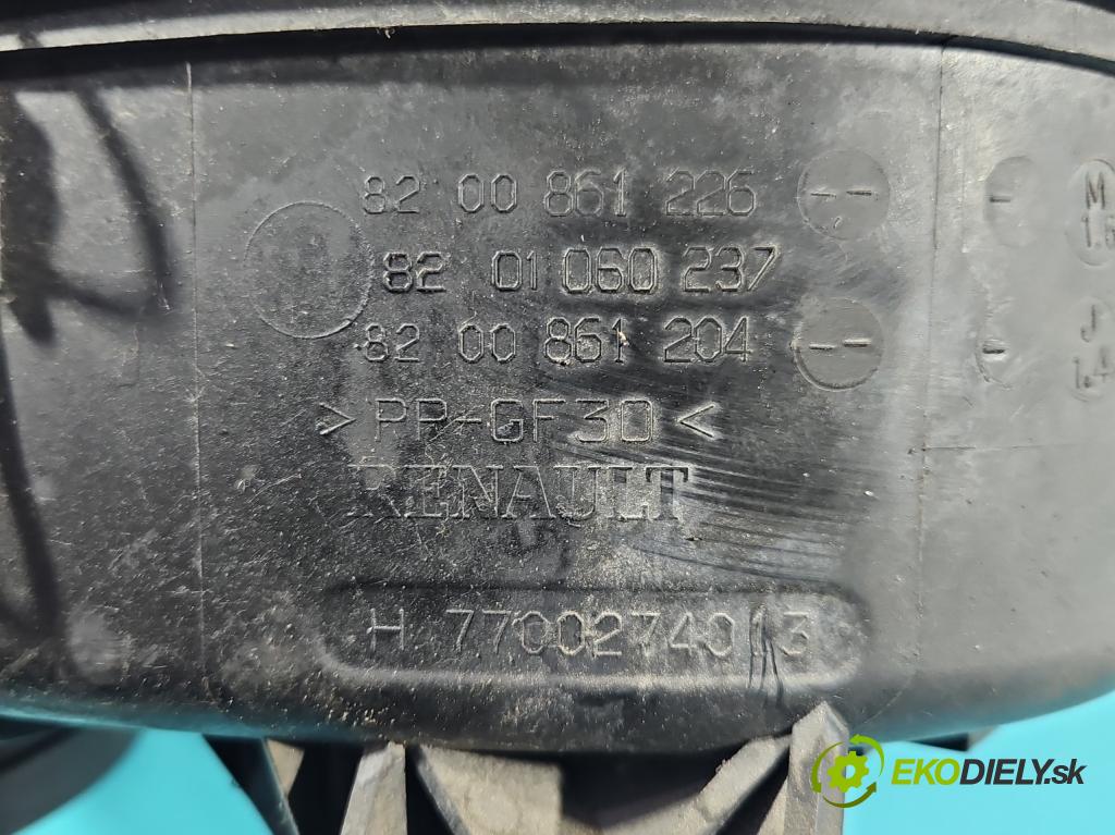 Dacia Sandero I 2008-2012 1.4 8V (714)) 75 hp manual 55 kW 1390 cm3 5- obal filtra vzduchu 8200861226 (Kryt vzduchového filtru)