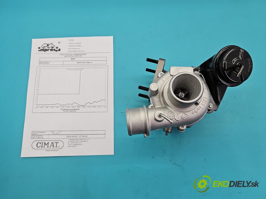 Fiat Doblo II 2010- 1.4 120 hp manual 88 kW 1368 cm3 5- Turbodmychadlo repasováno VL39