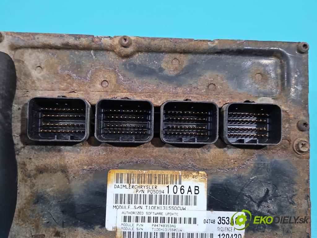Chrysler Pacifica 3.5 V6 automatic 183 kW 3518 cm3 5- řídící jednotka motoru P05094106AB