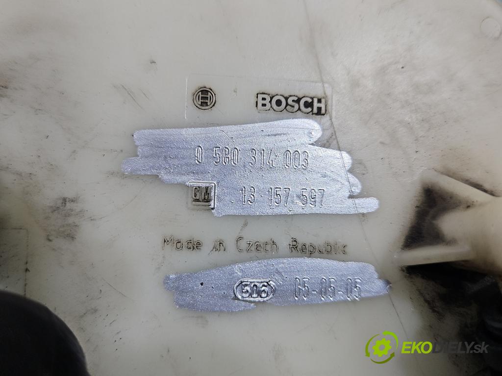 Opel Meriva A 2002-2010 1.8 16V 125 hp manual 92 kW 1796 cm3 5- čerpadlo paliva 0580314003