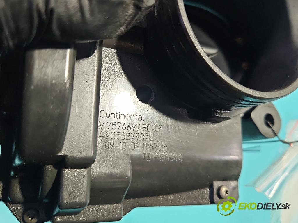 Peugeot 308 I 2007-2013 1.4 16V 98 HP manual 72 kW 1397 cm3 5- klapka 757669780 (Škrtiaca klapka)