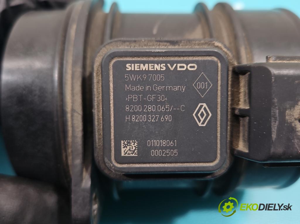 Renault Espace IV 2003-2014 2.0 dci 173KM manual 127 kW 1995 cm3 5- průtokoměr: 5WK97005 (Váha vzduchu)