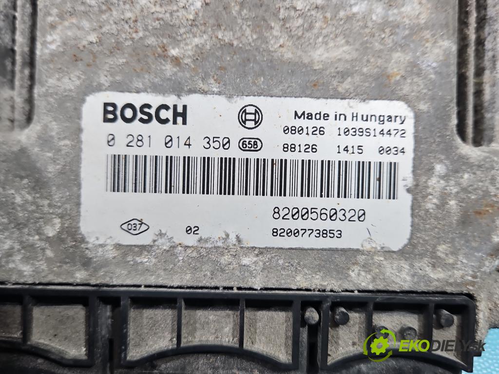 Renault Espace IV 2003-2014 2.0 dci 173KM manual 127 kW 1995 cm3 5- řídící jednotka motoru 0281014350