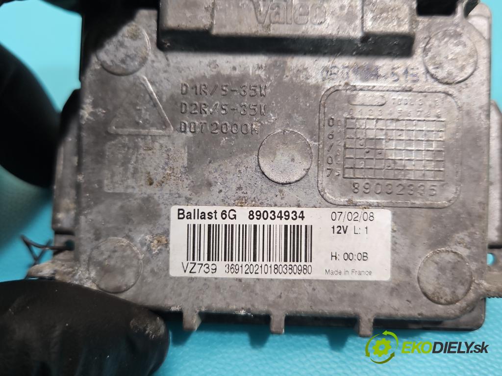 Renault Espace IV 2003-2014 2.0 dci 173KM manual 127 kW 1995 cm3 5- střídač: xenon 89034934 (Riadiaca jednotka xenónu)