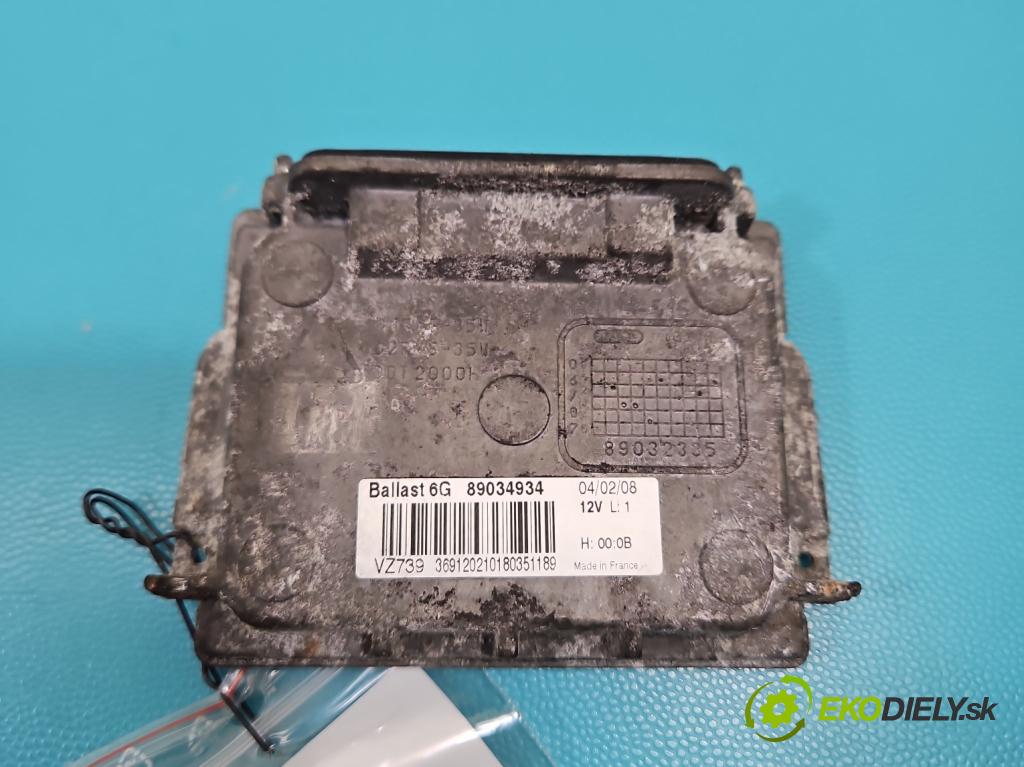 Renault Espace IV 2003-2014 2.0 dci 173KM manual 127 kW 1995 cm3 5- střídač: xenon 89034934 (Riadiaca jednotka xenónu)