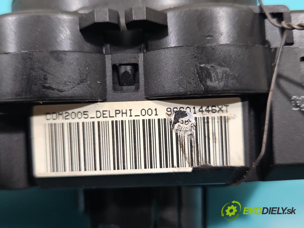 Citroen C3 I 2002-2009 1.4 hdi 68 HP manual 50 kW 1398 cm3 5- prepínač komplex: 96601446XT (Prepínacie páčky pod volantom)