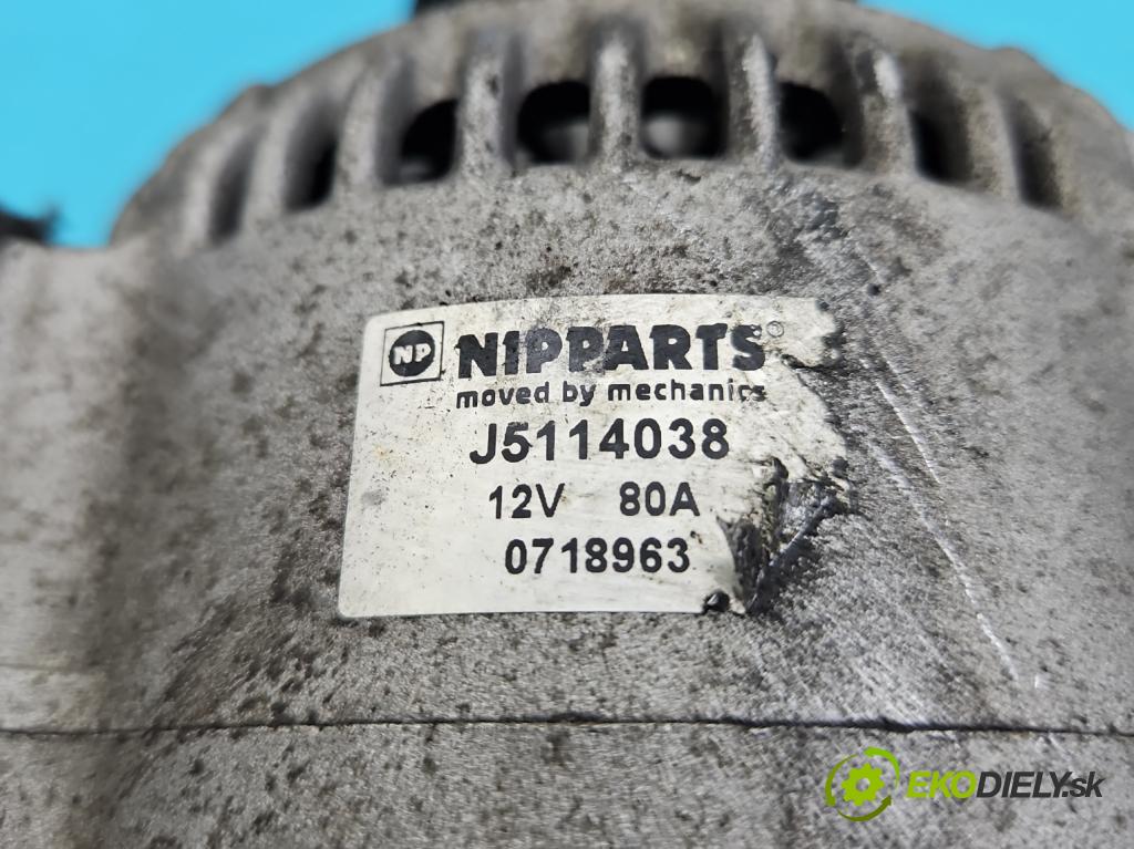 Honda Fr-v 1.7 16V 125 HP manual 92 kW 1668 cm3 5- Alternator (Alternátor)