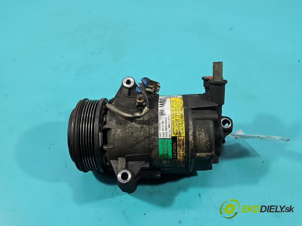 Opel Zafira B 2005-2014 1.9 cdti 150 HP manual 110 kW 1910 cm3 5- Kompresor: klimatizácie 13124752 (Kompresor klimatizácie)
