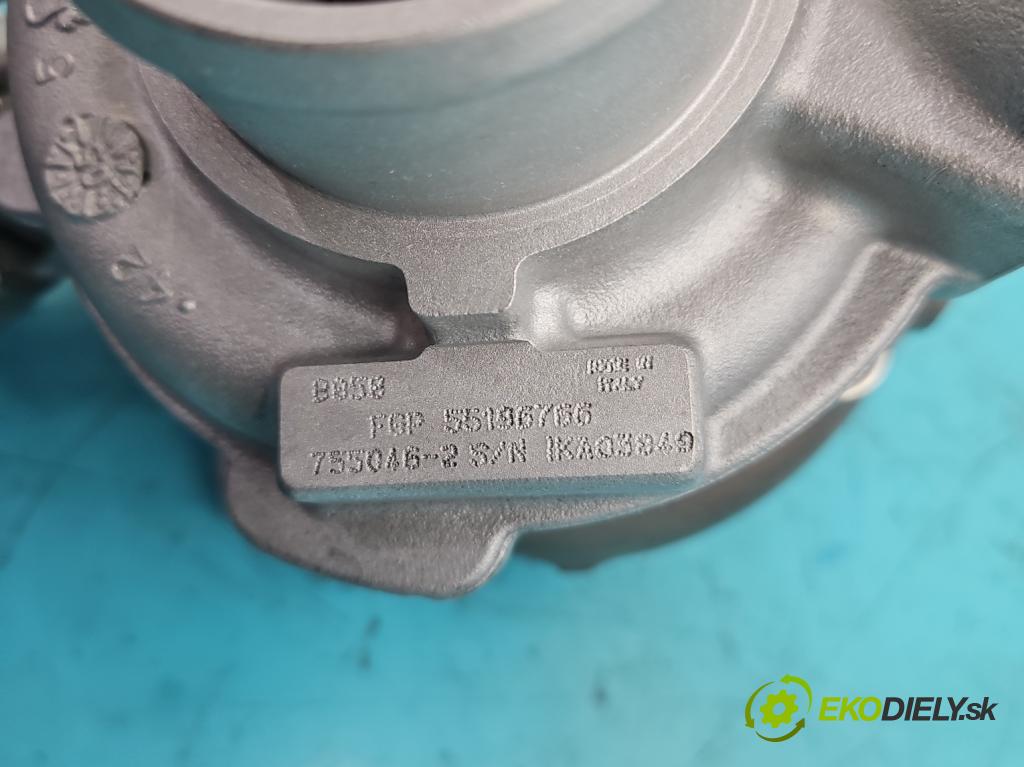 Opel Zafira B 2005-2014 1.9 cdti 150 HP manual 110 kW 1910 cm3 5- turbodúchadlo, turbo repasovaná 755046-2