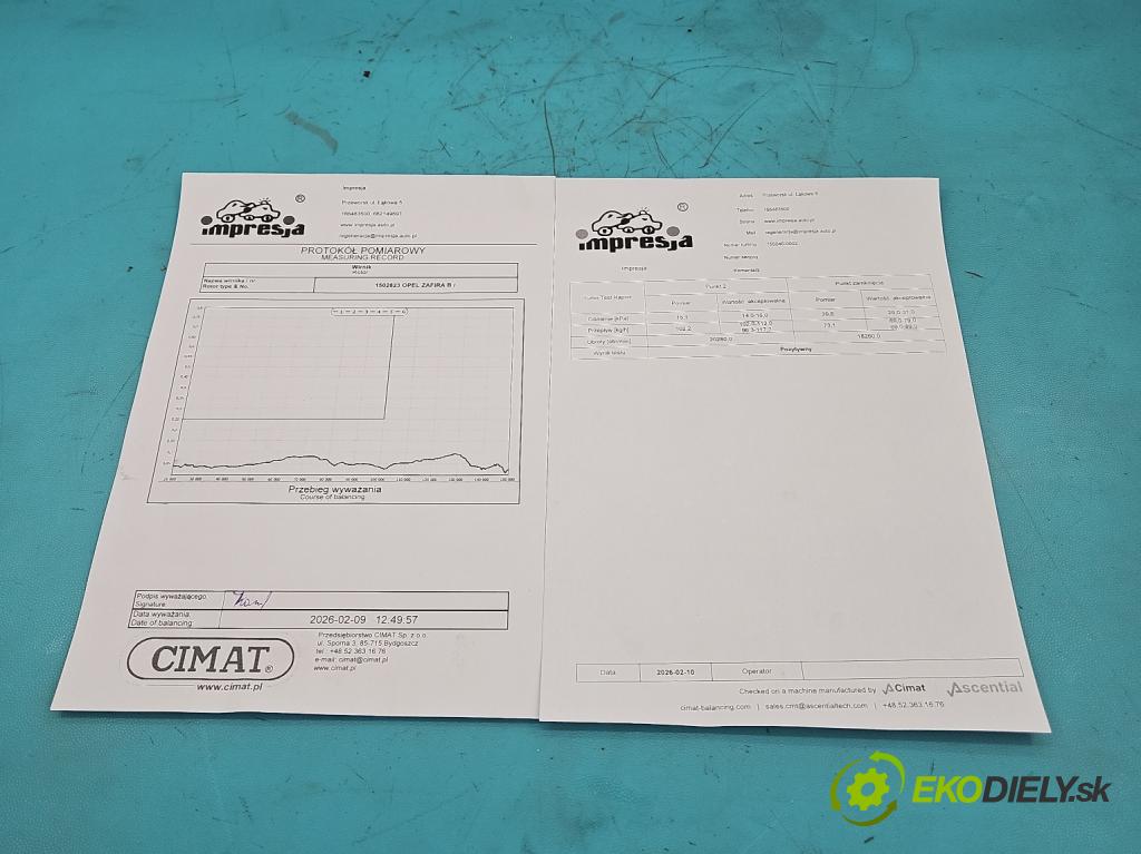 Opel Zafira B 2005-2014 1.9 cdti 150 HP manual 110 kW 1910 cm3 5- turbodúchadlo, turbo repasovaná 755046-2