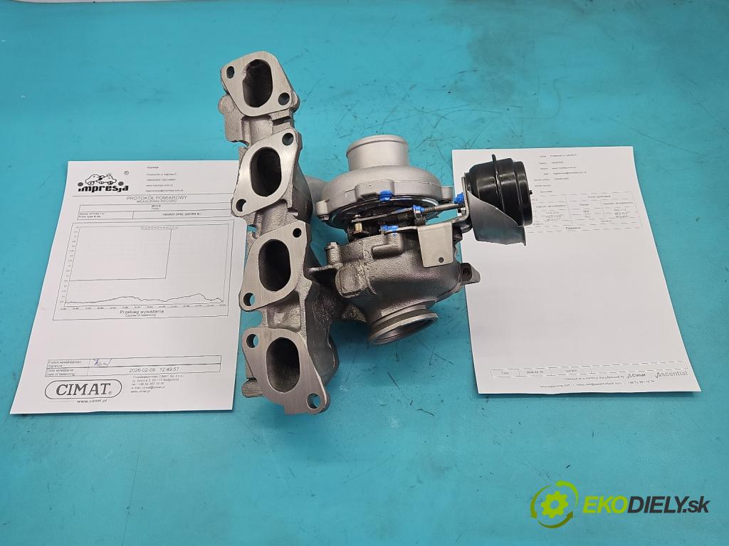 Opel Zafira B 2005-2014 1.9 cdti 150 HP manual 110 kW 1910 cm3 5- turbodúchadlo, turbo repasovaná 755046-2