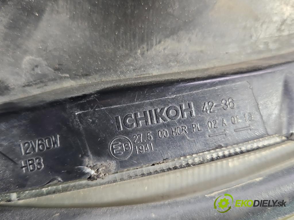 Toyota Rav4 III 2005-2012 2.2 D-CAT 177 HP manual 130 kW 2231 cm3 5- Reflektor: ľavý  (Kľučka dverí ostatné)