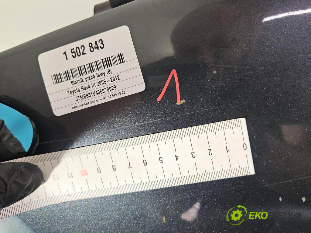 Toyota Rav4 III 2005-2012 2.2 D-CAT 177 hp manual 130 kW 2231 cm3 5- blatnik přední levý  (Levý přední blatník)