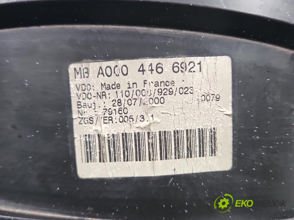 Mercedes Sprinter I 1995-2006 2,2.0 cdi 109 HP manual 80 kW 2148 cm3 5- prístrojovka/ budíky A0004466921 (Prístrojová doska)