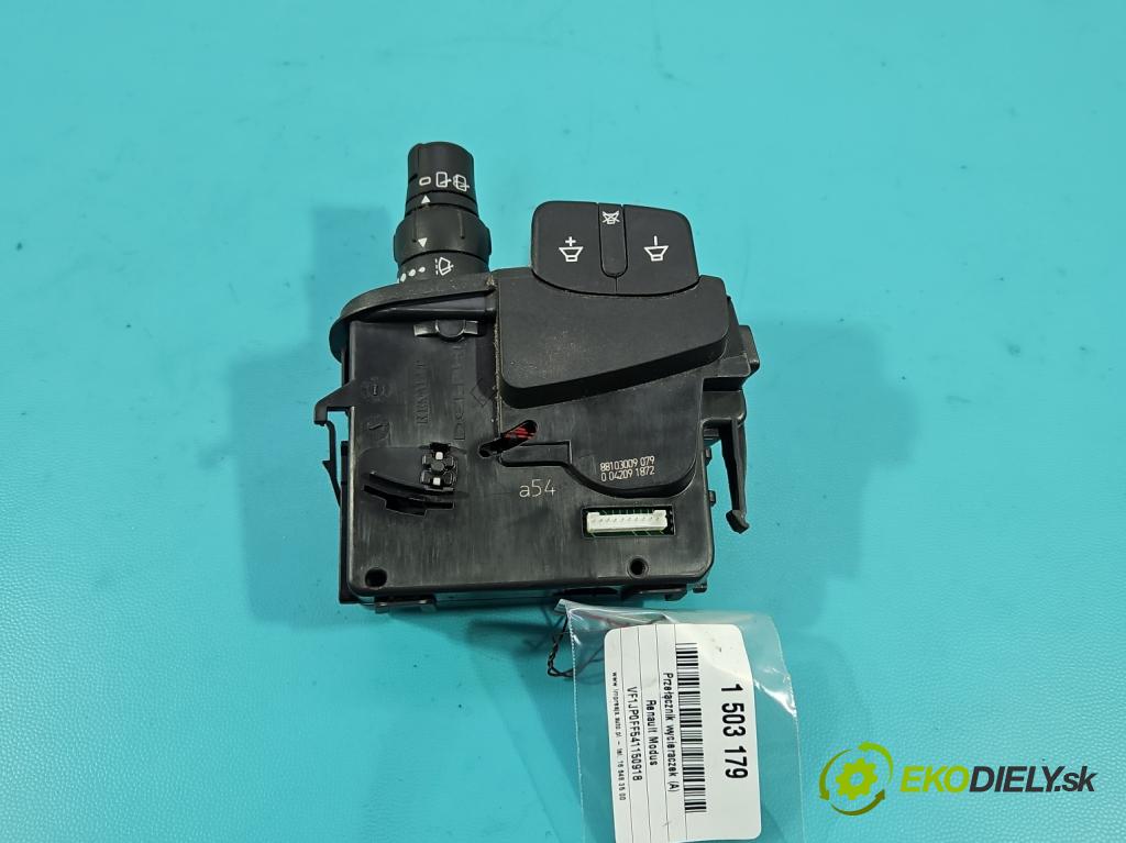 Renault Modus 1.5 dci 86 HP manual 63 kW 1461 cm3 5- prepínač stieračov 88103009079 (Prepínacie páčky pod volantom)