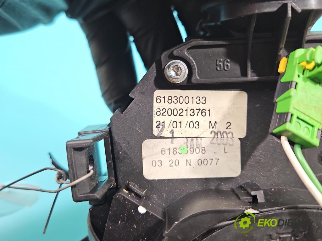 Renault Megane II 2003-2008 1.9 dci 120 HP manual 88 kW 1870 cm3 3- prepínač komplex: 8200213761 (Prepínacie páčky pod volantom)