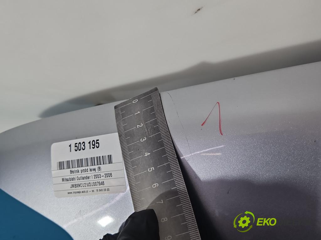 Mitsubishi Outlander I 2003-2006 2.0 16V 136hp manual 100 kW 1997 cm3 5- blatnik přední levý  (Levý přední blatník)