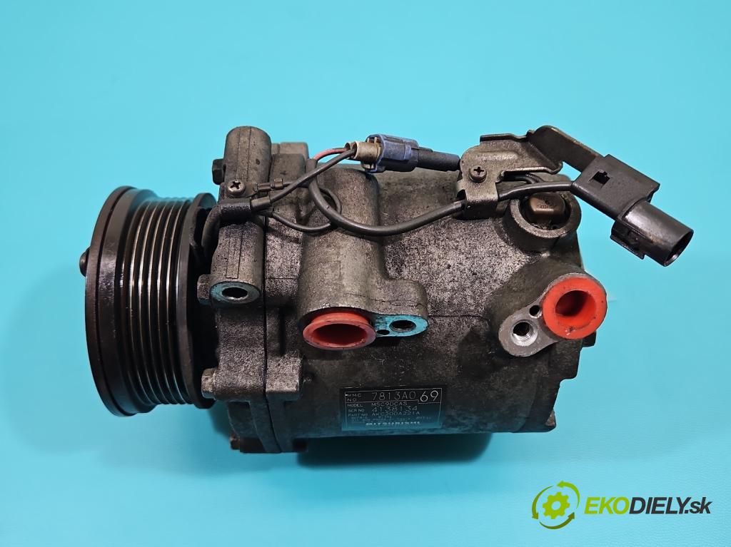 Mitsubishi Outlander II 2006-2013 2.0 DI-D 140 HP manual 103 kW 1968 cm3 5- Kompresor: klimatizácie 7813A069 (Kompresor klimatizácie)