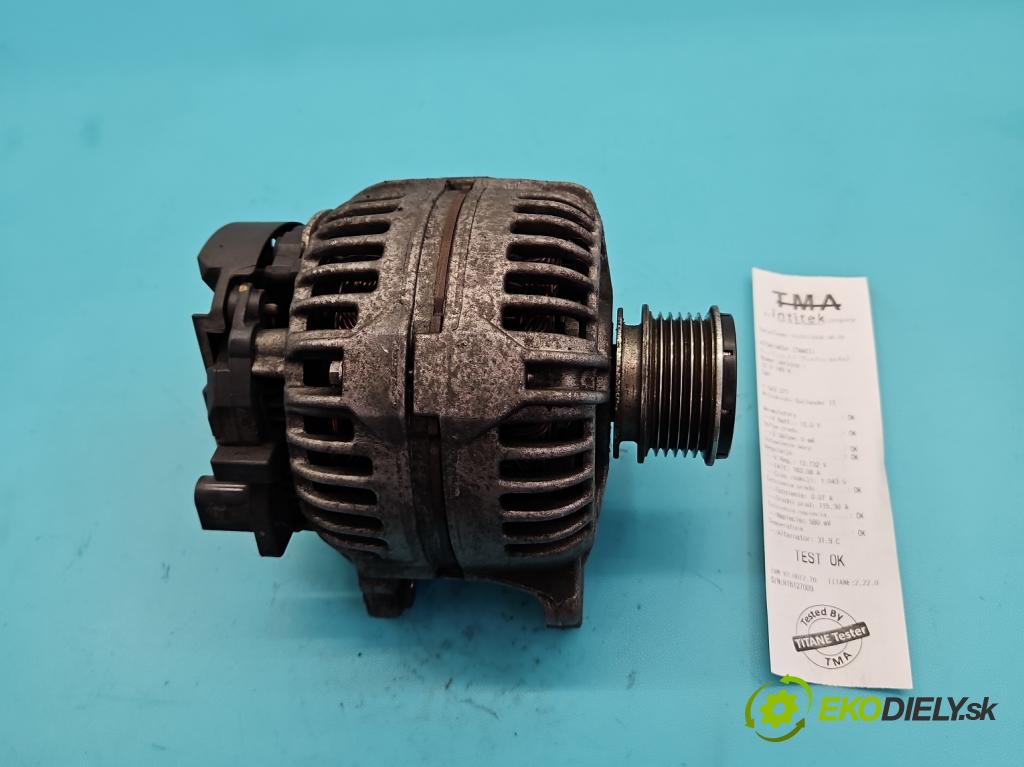 Mitsubishi Outlander II 2006-2013 2.0 DI-D 140 HP manual 103 kW 1968 cm3 5- Alternator 06F903023F (Alternátor)