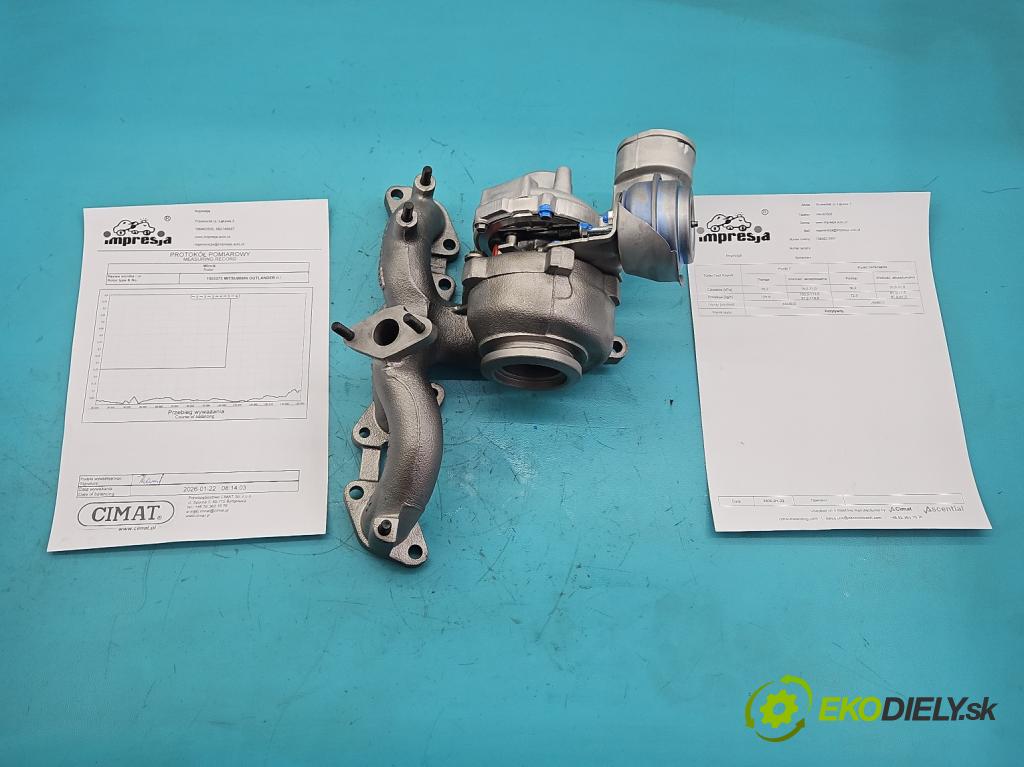 Mitsubishi Outlander II 2006-2013 2.0 DI-D 140 HP manual 103 kW 1968 cm3 5- turbodúchadlo, turbo repasovaná 756062-2