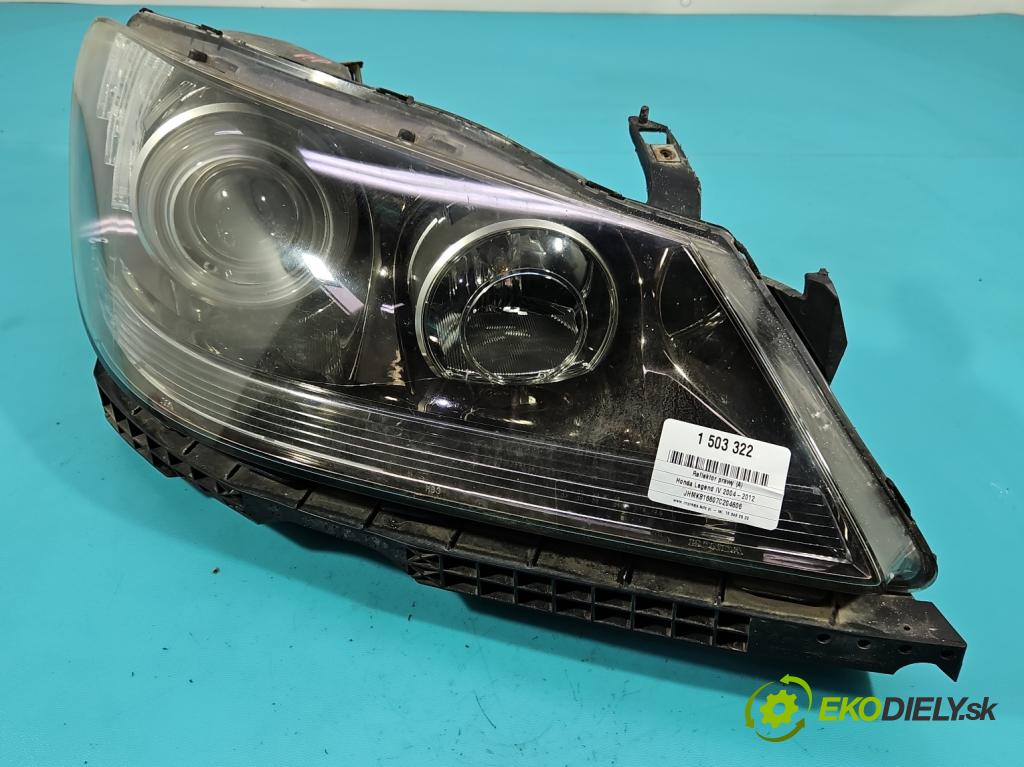 Honda Legend IV 2004-2012 3.5 V6 295HP automatic 217 kW 3471 cm3 4- Reflektor: pravý  (Svetlo predné pravé)