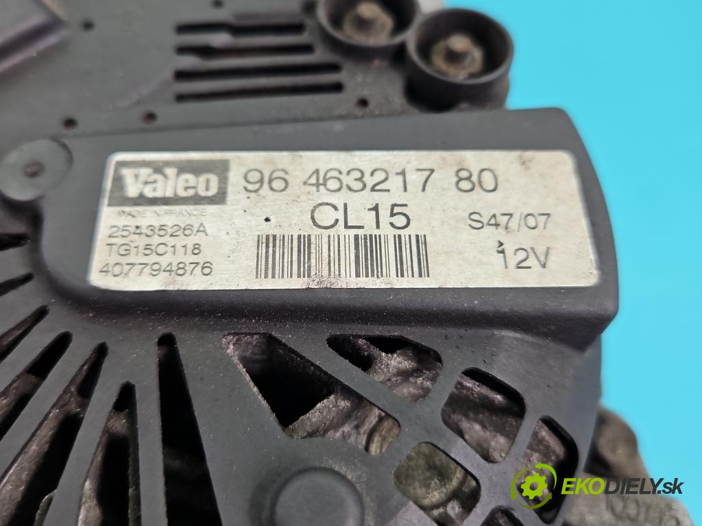 Citroen C8 2002-2014 2.0 hdi 136 HP manual 100 kW 1997 cm3 5- Alternator 9646321780 (Alternátor)