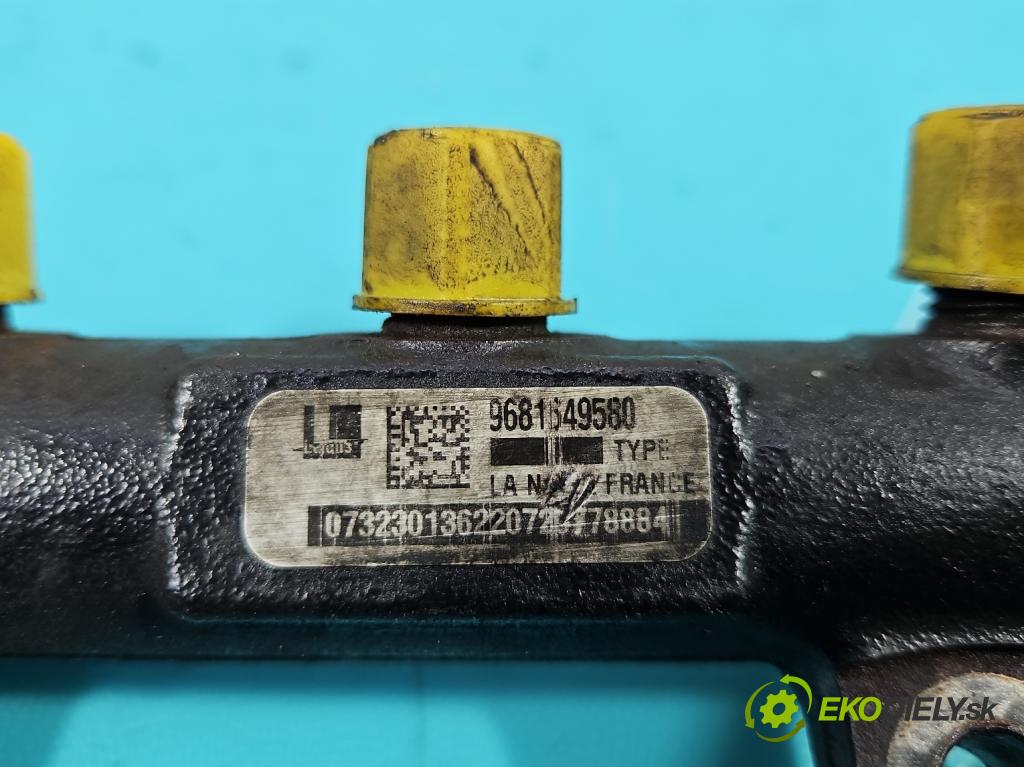 Citroen C8 2002-2014 2.0 hdi 136 HP manual 100 kW 1997 cm3 5- lišta vstrekovacia 9681649580 (Vstrekovacia lišta)