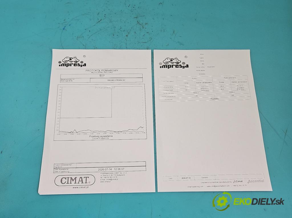 Citroen C8 2002-2014 2.0 hdi 136hp manual 100 kW 1997 cm3 5- Turbodmychadlo repasováno 760220-3