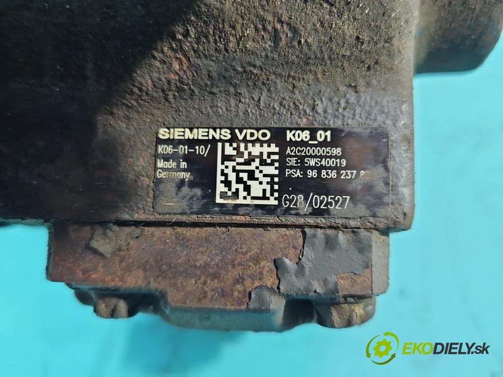 Citroen C8 2002-2014 2.0 hdi 136 HP manual 100 kW 1997 cm3 5- čerpadlo vstrekovacia 9683623780 (Vstrekovacie čerpadlo)