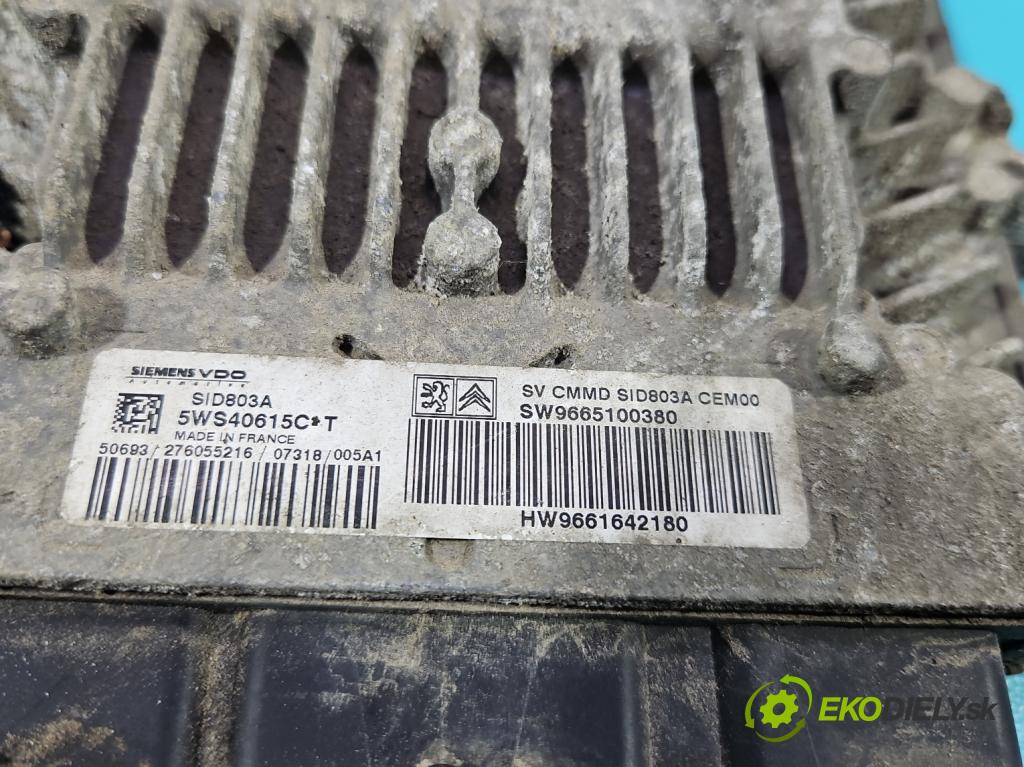 Citroen C8 2002-2014 2.0 hdi 136hp manual 100 kW 1997 cm3 5- řídící jednotka motoru SW9665100380