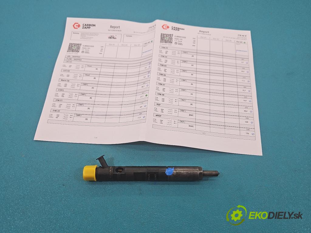 Renault Modus 1.5 dci 86 hp manual 63 kW 1461 cm3 5- vstřikovač EJBR05102D (Vstřikovač paliva)