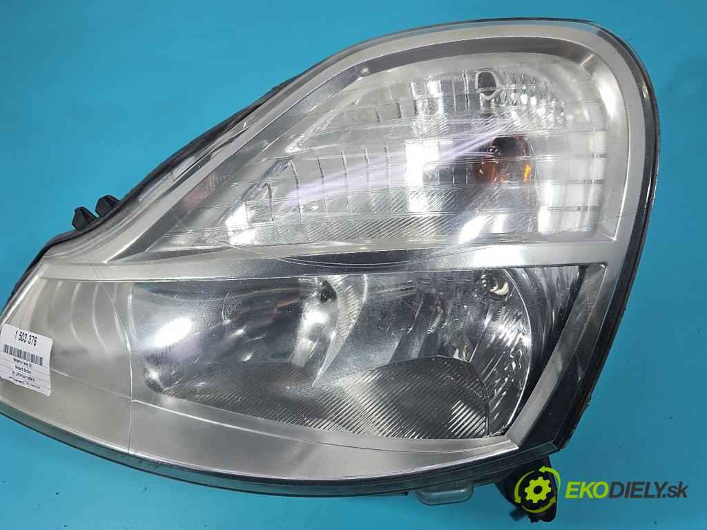 Renault Modus 1.5 dci 86 HP manual 63 kW 1461 cm3 5- Reflektor: ľavý 8200658373 (Kľučka dverí ostatné)