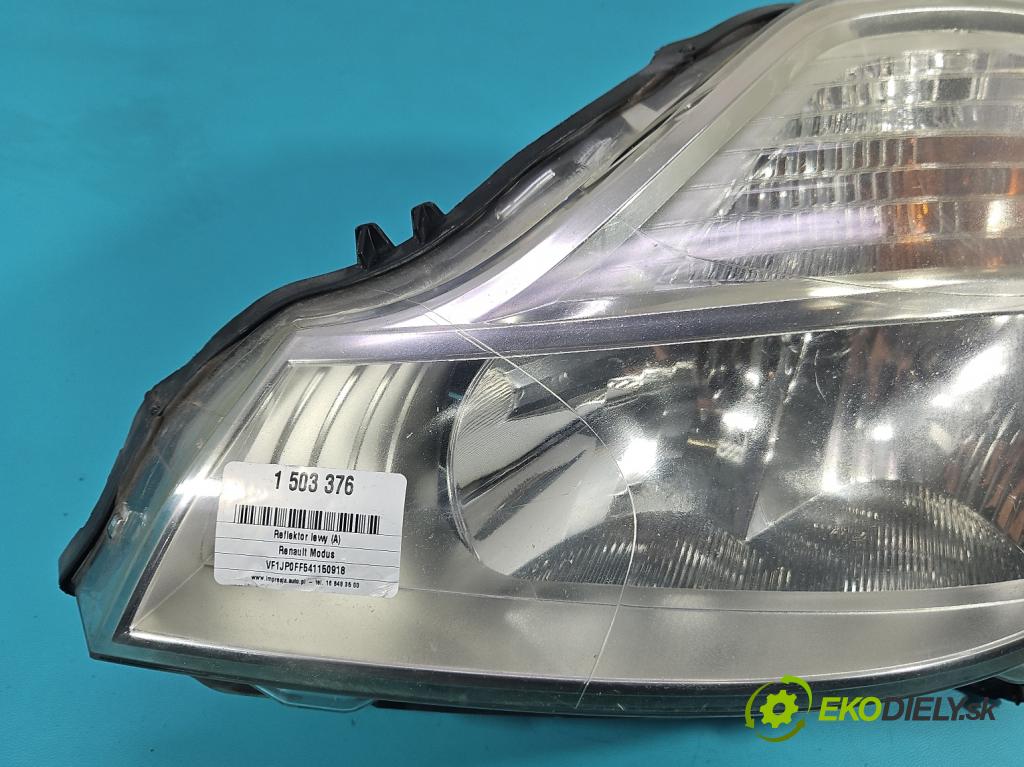 Renault Modus 1.5 dci 86 HP manual 63 kW 1461 cm3 5- Reflektor: ľavý 8200658373 (Kľučka dverí ostatné)