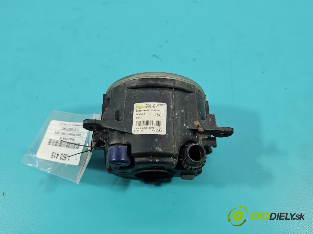 Renault Megane III 2008-2016 1.5 dci 110 hp manual 81 kW 1461 cm3 5- Halogen pravý 8200074008 (Klika dveří ostatní)