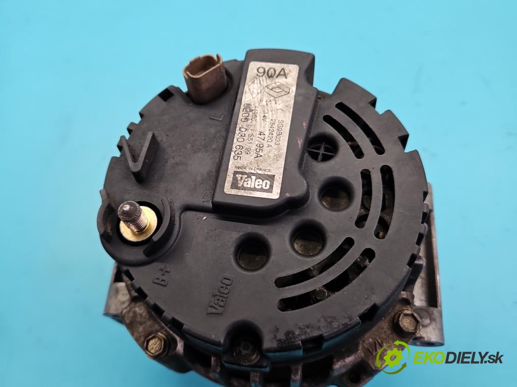 Renault Scenic I 1996-2003 2.0 16V 139 HP manual 102 kW 1998 cm3 5- Alternator 8200030635 (Alternátor)